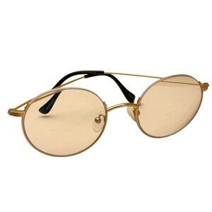 Zenni Gold Half-Rim Round Glasses NOT SUNGLASSES w/ Case 85157814